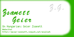 zsanett geier business card